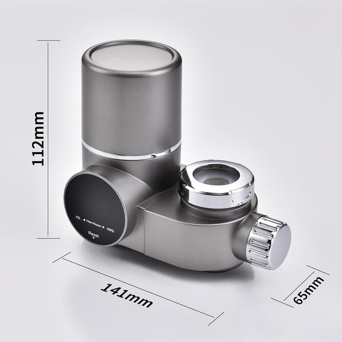 Фільтр для води HOMELODY, фільтр для питної води з LED-дисплеєм, видаляє хлор, важкі метали та поганий смак, фільтр для змішувача з синім світлом для кухні (включаючи фільтр*1)