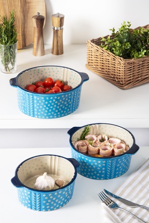 Форма для запікання Limited Edition Maison 22х18.5х8 см, жаростійка кругла