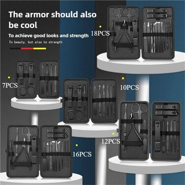 Набір різаків для нігтів, набір для важкої стрижки нігтів, дорожній набір для нігтів, портативні набори для нігтів, аксесуари для нігтів, аксесуари для манікюру нігтів, набір для чищення та догляду, підходить для чоловіків і жінок для стрижки ih