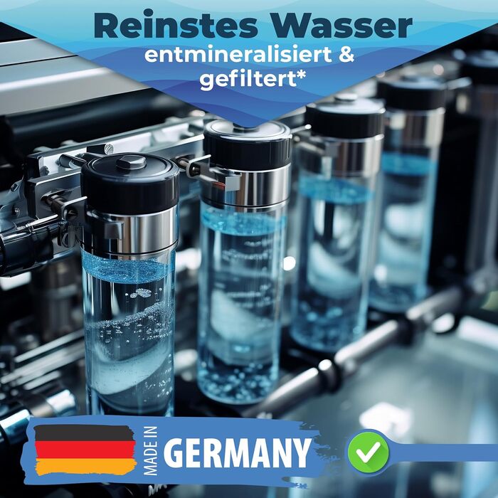 Вода для зволожувача повітря та кисневих пристроїв, інгалятора, бідистильована вода для медичних цілей CPAP (5 літрів), 5L Qindoo CPAP