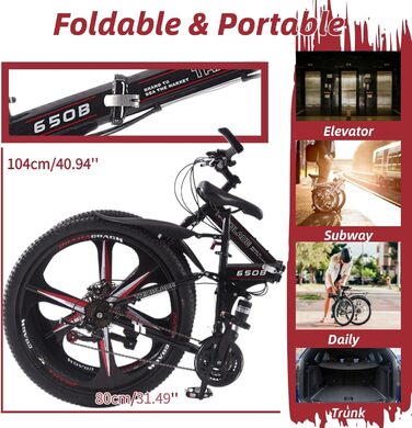 Складаний гірський велосипед для дорослих LSBIKE 27.5″