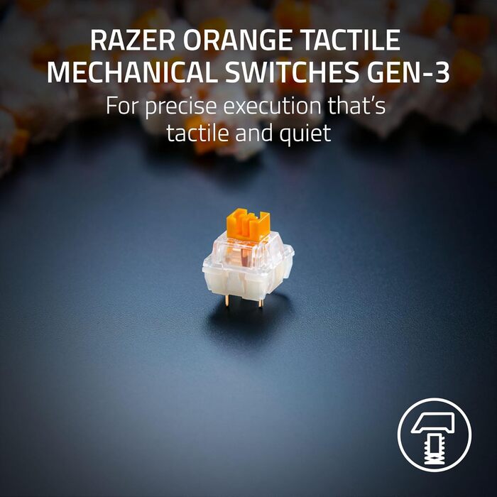 Механічна ігрова клавіатура (клацаючі механічні перемикачі, командне колесо і 8 макроклавіш, багатофункціональний скролл, підставк