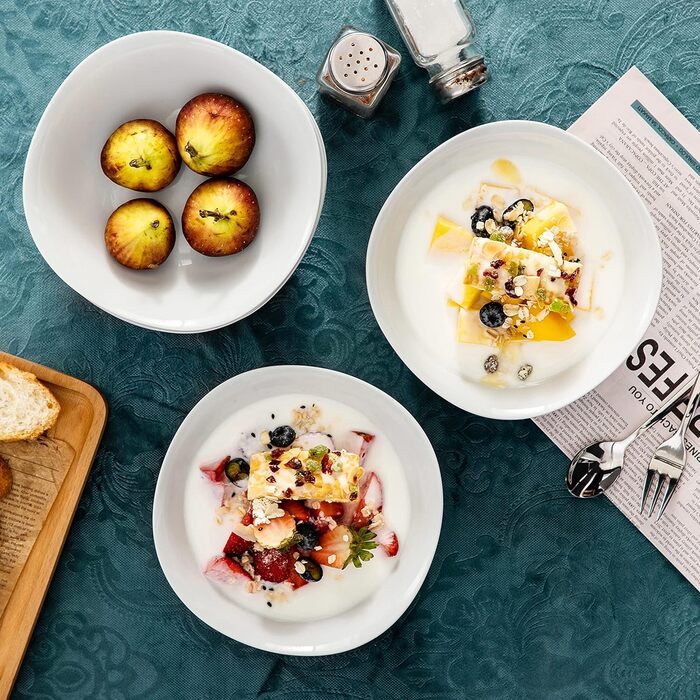 Серія Elisa, 6 шт. Набір порцелянових мисок 6,7 миски для круп салатники десертні миски на 6 осіб миска для пластівців 6 шт. ELISA