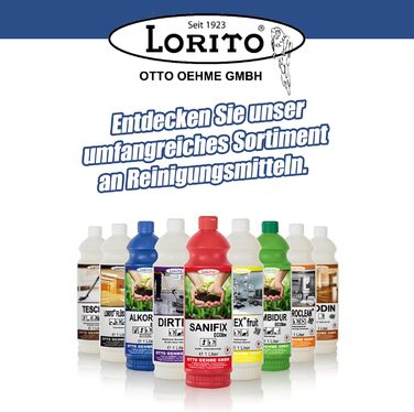 Універсальний очищувач Lorito fresh & clean, концентрат, 2х10л, інтенсивний і високопінистий універсальний очищувач для чищення всіх поверхонь, твердих підлог, стін і кахлю 2х10л