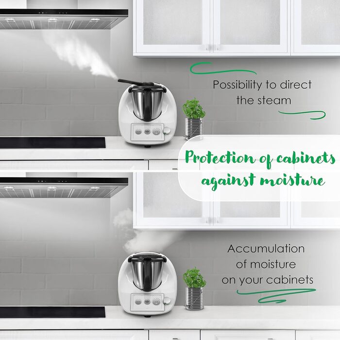 Аксесуари CucinaOra steamTANK 2.0 Thermomix TM6 - Парова диверсія Thermomix TM 6 - Monsieur Cuisine Connect Аксесуари для Thermomix Vorwerk - Силіконова диверсія пари TM5 TM31 - Аксесуари Termomix