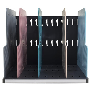 Артикул 390606D Вертикальна папка-картотека Modulotop з 5 роздільниками у скандинавському стилі для сортування пошти або документів формату A4 Розміри Глибина 30 x Ширина 28,8 x Висота 25,5 см різноманітні