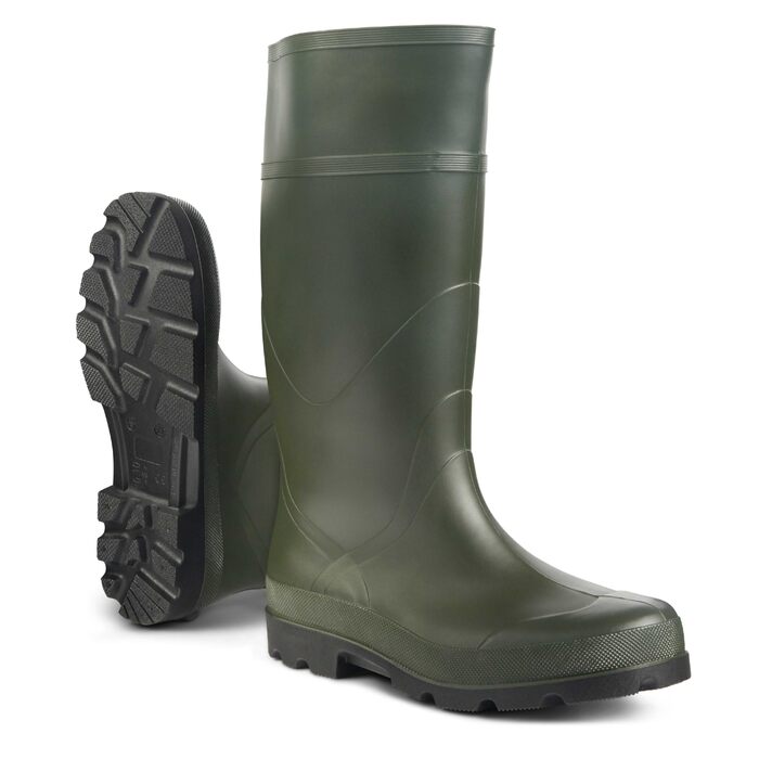 Чоловічі гумові чоботи JUJU Водонепроникні гумові чоботи до коліна Міцні чоботи з ПВХ Універсальні гумові чоботи для чоловіків, розмір 39 1/3 EU, зелені
