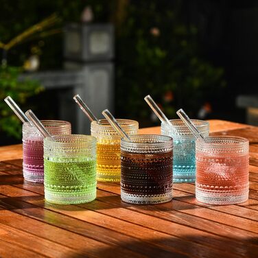 Прозора соломинка для пиття ALINK Glass Straws пряма 8 шт. 10 мм x 15,2 см, багаторазові скляні соломинки для пиття 2 щітки для чи