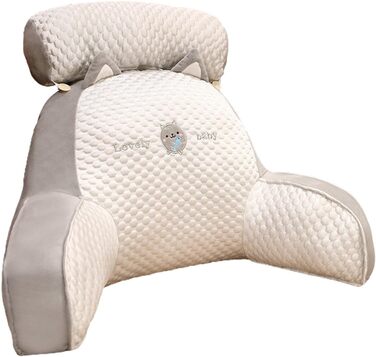 Подушка для спинки ліжка Подушка для читання, подушка для спини з підлокітниками для роботи за ноутбуком, читання, ігор, перегляду телевізора 50x70 см Кіт