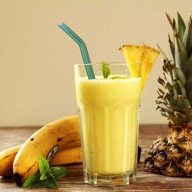 Предметів скляні соломинки кольорові багаторазові - Коктейль із широких скляних соломинок - різнокольорові скляні соломинки - здор