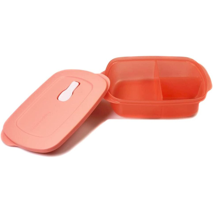 Мікрохвильова піч Tupperware CrystalWave 1 л, лосось, з роздільником Micro Micro Crystal Wave Plus Fix