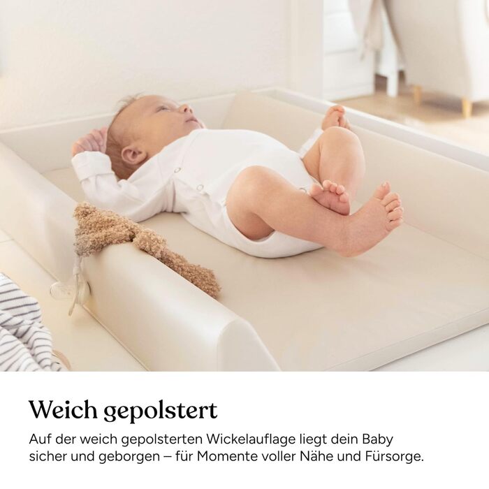 Пеленальний килимок з клином, що миється - Гігієнічний, безпечний та універсальний, бежевий Пеленальний килимок 50x70 Пеленальний