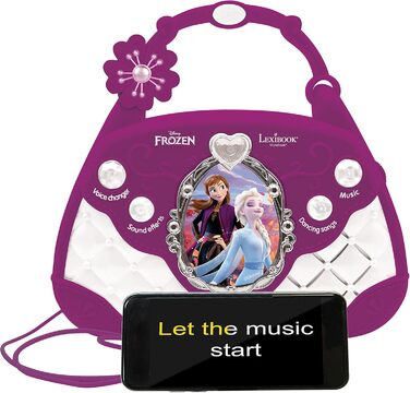 Караоке-сумка Lexibook Frozen K102FZ, мікрофон, зміна голосу