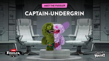 Мяка іграшка Fuggler Misfit Monsters 23 см, Серія 1 від ZURU (Граф Андеру Макгу та Грін Грін - зелений та ліловий з довгим кучерявим хутром)