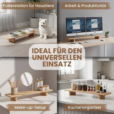 Дерев&39яна підставка для монітора, ергономічний органайзер для столу, підставка для робочого столу з натурального дерева з місцем для зберігання речей для офісу та домашнього офісу