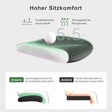 Ергономічне офісне крісло CALIYO Sammy, робоче крісло з регульованим підголівником, підлокітниками, поперековою опорою та функцією гойдання повітропроникне сітчасте поворотне крісло, ігрове крісло, офісне крісло 150 кг, чорне Sammy (чорне)