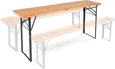 Пивний стіл Stagecaptain BBT-180 Hirschgarten, 177 см - Міцний пивний стіл (177 см завдовжки) - Лакована поверхня - Складаний - Легко зберігати та транспортувати