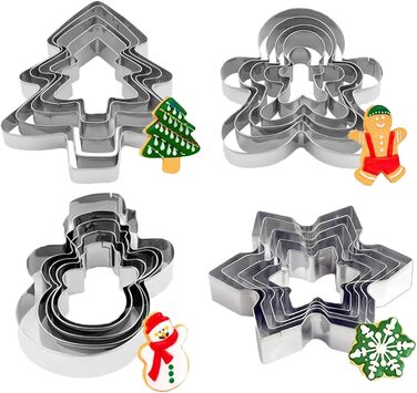Різдвяні формочки для печива набір із 20 формочок KEELYY