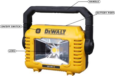 Компактний світлодіодний робочий ліхтар DEWALT 18V XR (тільки інструмент), DCL077-XJ