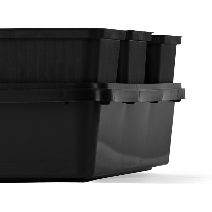 Квадратних горщиків для розсади з блюдцями, горщики для живців та розмноження розсади, з лотком, лотки для перенесення човників (горщики для розсади 9x9x9,5 блюдця 5 шт.) Горщики для розсади 9x9x9,5 блюдця, 5 шт., 18