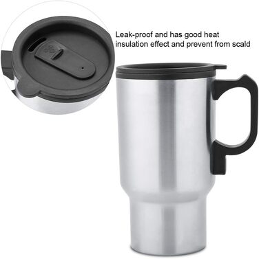 Автомобільна електрична кружка з підігрівом, 12В 450мл Кружка з підігрівом для подорожей Електричний чайник Кавова кружка 450мл Ел