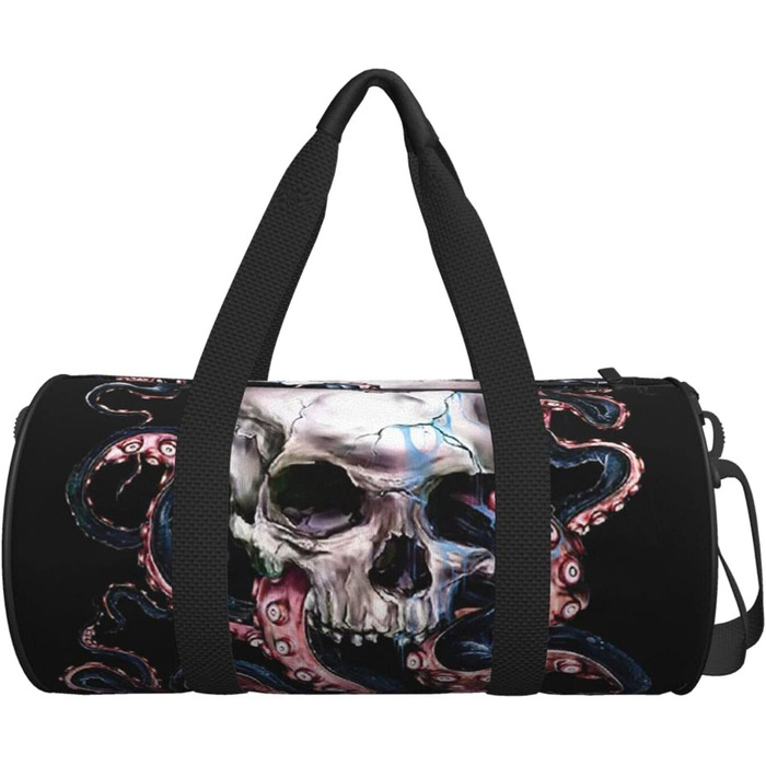 Ізольовані дорожні сумки з зображенням голови восьминога, для спортзалу, спортивного спорядження, велика дорожня сумка, сумки на нічліг та для вихідних днів для чоловіків та жінок