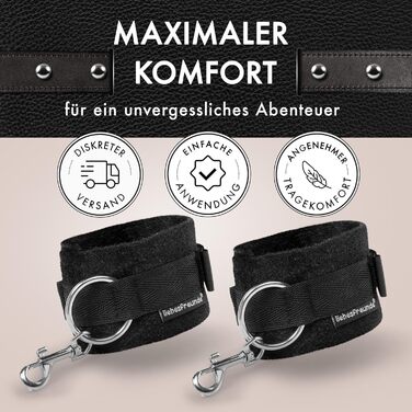 БДСМ-наручники Liebesfreunde для чуттєвих сексуальних ігор - секс-іграшка для пар, еротичний набір секс-іграшок, надзвичайно м&39який