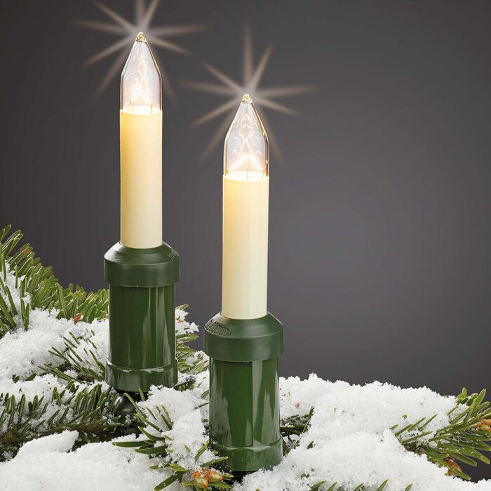 Свічник для ялинки 20 лампочок hellum