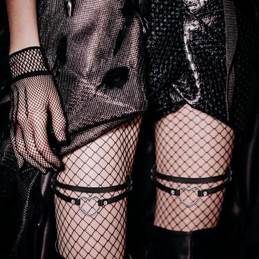 Жіночі подвійні пояси-стрепи, PU‑шкіра, регульовані, 2 шт.