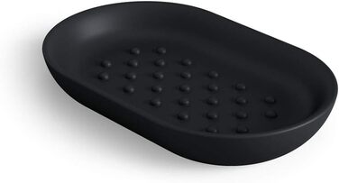 Мильниця Umbra Juniper, чорна, чорна мильниця овальна