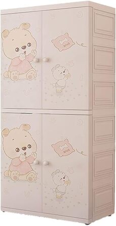 Кошики для зберігання CONGRUI дводверна шафа для зберігання для дому, вітальні, дитячої кімнати, з однією шухлядою, пластикова, ди