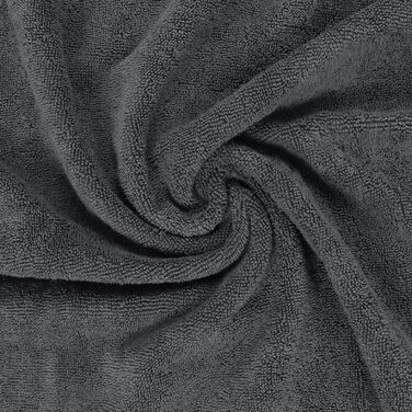 Рушники Utopia - набір бавовняних рушників з 8 предметів з вішалкою - 2 банних рушники, 2 рушники для рук та 4 мочалки - (сірий)