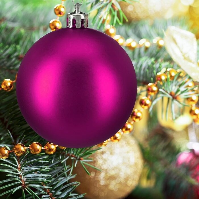 Різдвяні кульки набір із 100 шт рожеві Relaxdays