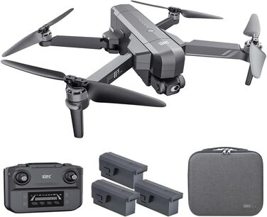 Дрон Teeggi SJRC F11S 4K PRO з камерою 4K HD для дорослих, відстань керування 6 км, 2-осьовий підвіс, 30 хвилин польоту, дрон без