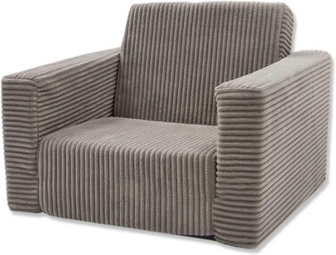 Розкладне дитяче крісло Odolplusz Дитячий диван, міні-крісло, дитяче крісло, затишне крісло Дитячі меблі для дитячих кімнат (Бежевий вельвет)