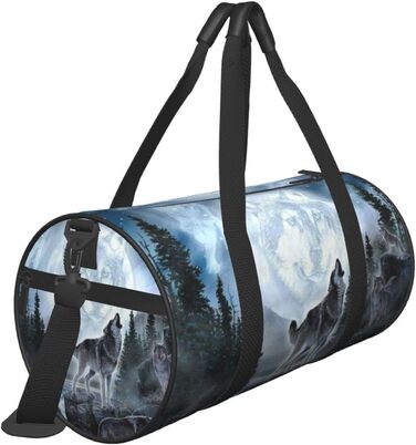 Містка дорожня сумка Moon Wolf, легка та довговічна, ідеальний подарунок для подорожей, походів, відряджень та іншого, універсальний розмір