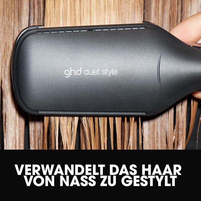 Мультистайлер ghd duet style 2-в-1 фен та випрямляч, ефект антифриз, чорний/Schiere Freude
