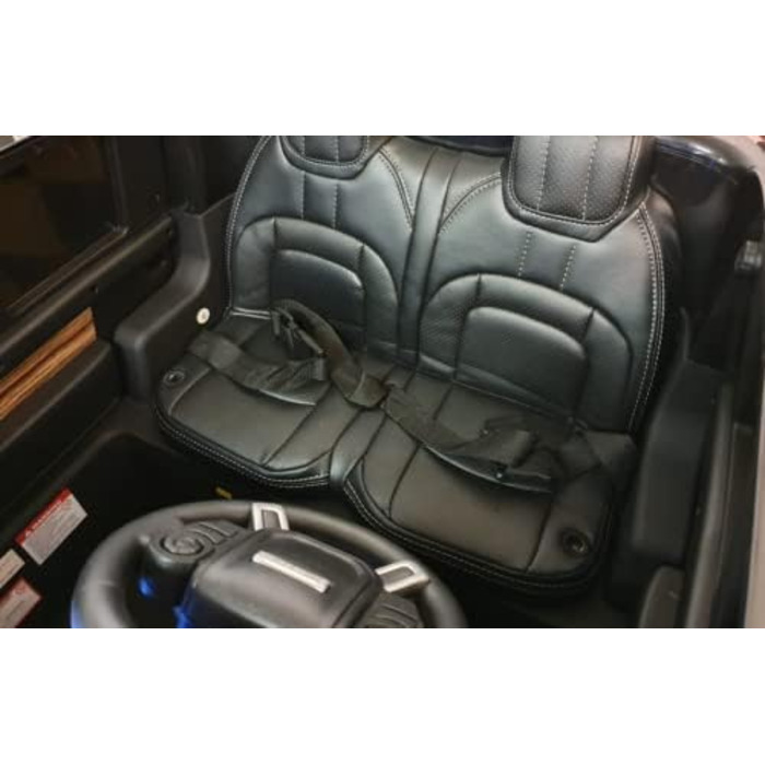 Дитячий електромобіль Range Rover Vogue чотириколісний шкіряне сидіння дитячий автомобіль 4X4, MP4 2-місний чорний