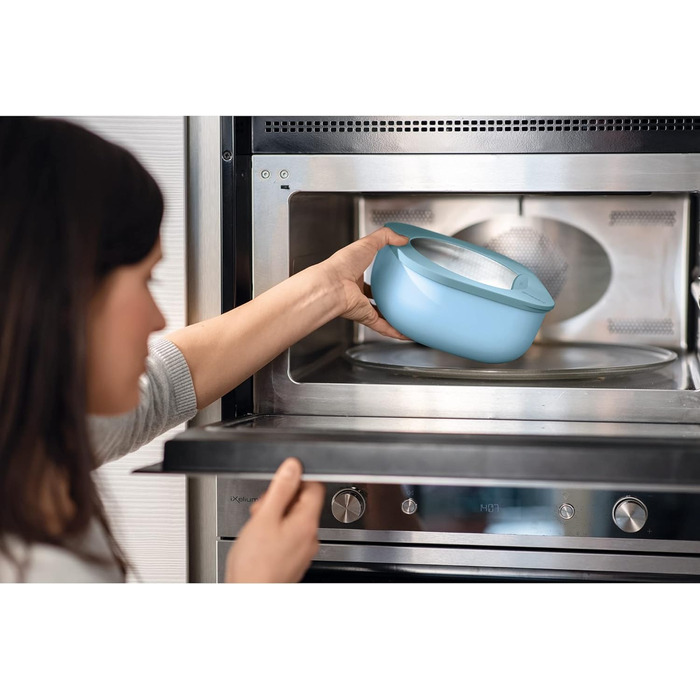 Набір із 3 герметичних контейнерів для холодильника/морозильної камери/мікрохвильової печі, низький профіль, 19,5 x 19,5 x 9,3 см 450/975/1900 куб.см - 17070752 19,5 x 19,5 x 9,3 см Одинарний