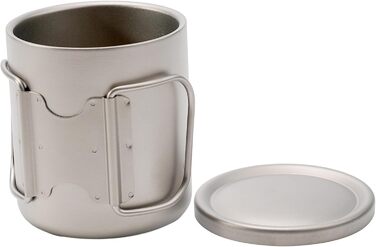 Двостінна кружка для води, 300 мл, ізольована кавова кружка з кришкою, термостійка, для кемпінгу, чаю, активного відпочинку, походів, подорожей, туризму, із застібкою-шнурком