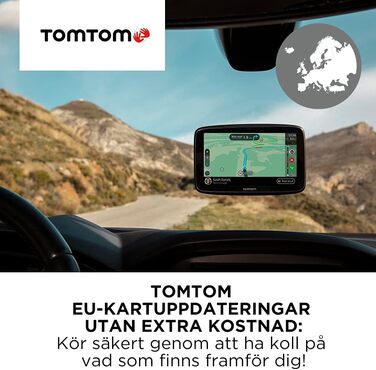 Навігаційний пристрій Tomtom GO Classic (уникнення пробок завдяки Tomtom Traffic, оновлення Європа, оновлення через Wi-Fi) (6 дюймів, в комплекті з автомобільним зарядним пристроєм USB)