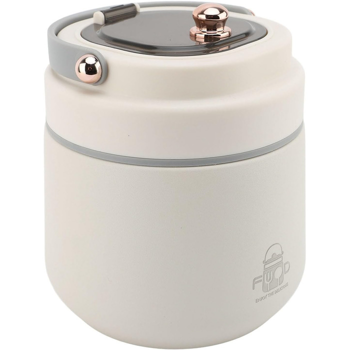 Вакуумно-ізольований контейнер для їжі з ложкою та паличками для їжі міцна ізоляція для офісу та школи.