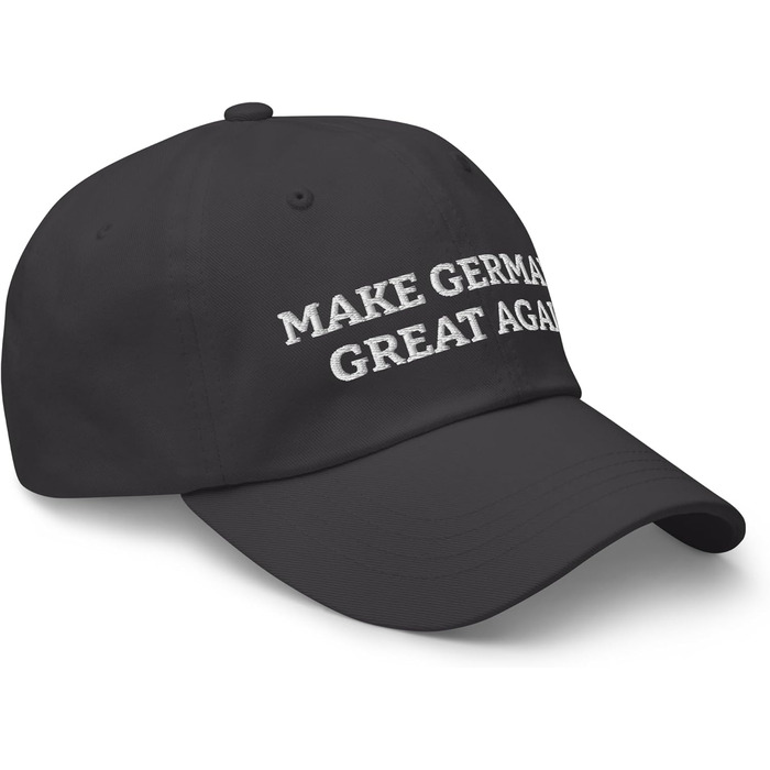 Кепка Зробимо Німеччину знову великою Регульована шапка Тато Німеччини Унісекс-кепка зі 100 бавовни, один розмір, темно-сірий