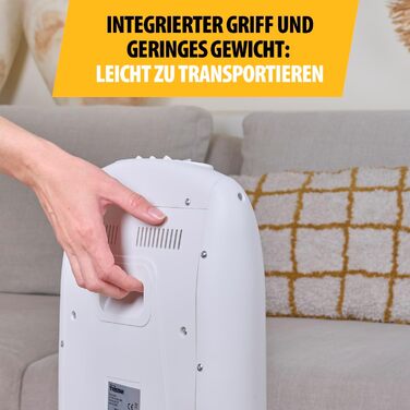 Інфрачервоний обігрівач Tristar KA-5129 галогенний 3 режими потужності коливальний макс. 1200 Вт, білий