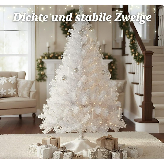 Штучна ялинка 120 см біла Homewit