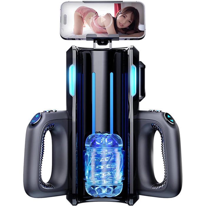 Електричний вимовний мастурбатор з двома ручками, 3 швидкості мультичастотний, секс-іграшки для чоловіків, мастурбація для чоловіків, кишенькові мастурбатори для пеніса