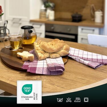 Набір ZOLLNER з 10 бавовняних чайних рушників розміром 50x70 см - добре поглинаючі та міцні кухонні рушники - можна прати при темп