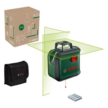 Хрестовий лазерний рівень Bosch AdvancedLevel 360 (зелений)