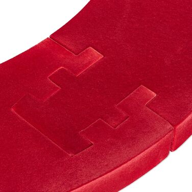 Захисне кільце для дротиків Relaxdays R7, 4 шт., для мішені для дротиків 45 см, міцний настінний захист, EVA, загальний діаметр 72 см, червоне, одинарне