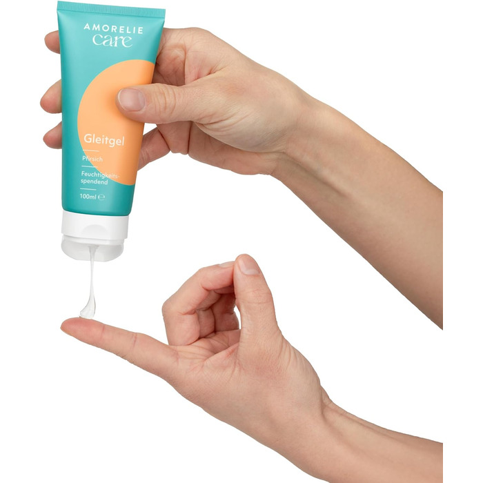 Лубрикант AMORELIE Care, зі смаком персика, 100 мл